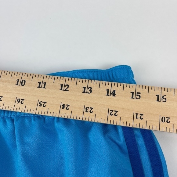 Adidas Athletic Shorts Womens Large Blue Elastic Waist - Picture 6 of 9